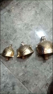 Bel Lonceng Klontong Sapi Kuningan Antik No 234 Warna Kuning 1 Pcs