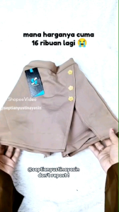 Rocela Hotpants Scuba Rok Celana Pendek Anak Perempuan Usia 345 Tahun