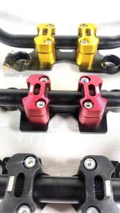 Paket Lengkap Setang Stir Braket: Bracket Dudukan Stang RZR Raiser CNC pnp Sonic 150r & Satria Fu