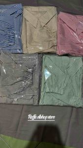 kemeja Salur bahan katun /atasan wanita terbaru  / tersedia ukuran S- 4XL/5L/Pakian wanita jumbo