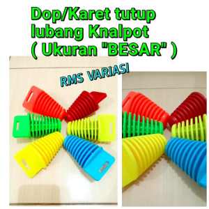 Dop/karet tutup lubang knalpot ukuran BESAR (Universal Motor) Bahan karet Tebal