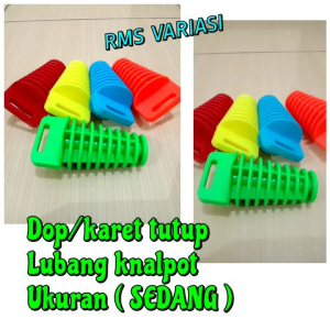 Dop/Tutup lubang knalpot ukuran SEDANG ( Universal Motor ) Bahan karet tebal
