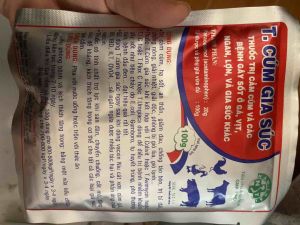 T Cúm gia súc (10100g) hạ sốt hỗ trợ cảm cúm cho vật nuôi