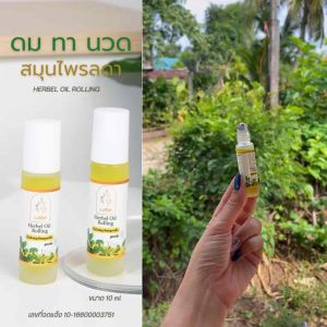 น้ำมันลดา ดมทานวด แบบลูกกลิ้ง 10 ml.