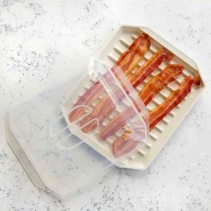 Nordic Ware Compact Bacon Tray with Lid MADE IN USA