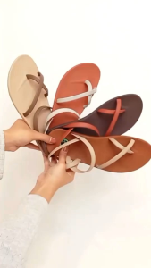 Camou Sandal jepit tali wanita karet korean style sandal cewek premium Lela