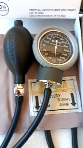 Baxtel APG GRAY Ring Aneroid BP/LIGHT BLUE DELUXE Stethoscope