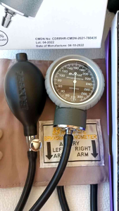 Baxtel APG GRAY Ring Aneroid BP/ROYAL BLUE DELUXE Stethoscope