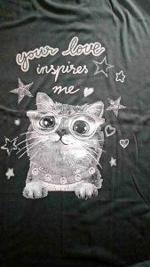 Kaos Atasan oblong wanita Lengan pendek Kaos oblong Sablon Kucing Kaos cewek / Kaos Oblong/ Baju Kaos Tshirt/ Tshirt cewek / Tshirt wanita