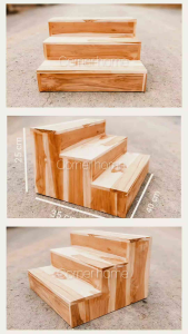 1 ชั้น ไม้วางสินค้า 3 ชั้น สแตนไม้ชั้นไม้สัก