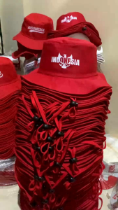 TOPI RIMBA DEWASA KEMERDEKAAN TOPI 17 AGUSTUS TOPI HUT RI TOPI GOLF SENAM MERAH PUTIH TOPI GOLF HUT RI 2025