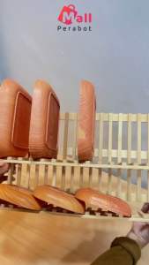 Mall Perabot | Rak Pengering Piring Bambu | Foldable Dish Rack | Penyimpanan Alat Makan Piring gelas