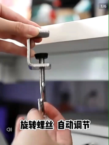 OHHDEER Adjustable Desk Edge Hook Bookbag Desktop Hanger Backpack Storage Hook Holder Punch-free Home Office Organizer