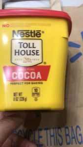 Bột cacao nguyên chất không đường  Nestle Toll House 100% Pure Cocoa của Mỹ hộp 226gr
