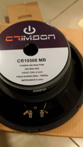 SPEAKER KOMPONEN CRIMSON CR-10508 MB 10 INCH 10 IN 10" CR10508MB ORIGINAL