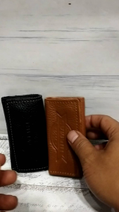 Gantungan kunci stnk motor dan mobil hilmas bahan kulit sapi