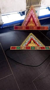 Renda Bordir Hiasan Kepala Aksesoris Tari Seni Kostum Karnaval Motif Aceh Anak