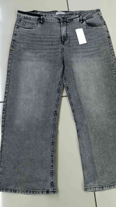 Mans jeans pants straight baggy plus size strachable denim metarials