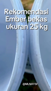 Ember 25kg + tutup sudah di cuci bersih