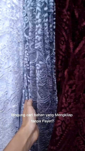 KAIN BROKAT SEMI FRANCIS BAHAN KEBAYA GLOSSY ISI 25 METER KEBAYA BRUKAT