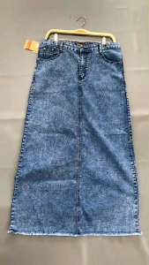 BANDIDAS - Rok Jeans Wanita Panjang Wanita Rawis (Highwaist) - Kualitas Denim/Jeans Tebal dan Bagus - Fashionable dan Harga Terjangkau - Comfortable (Ready Stock)