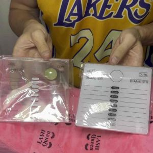 Lash queen Eyelash pad แผ่นรองขนตา (ใส) ถาดรองขนตา แท่นวางขนตาใส วางขนตาได้2ฝั่ง 6107