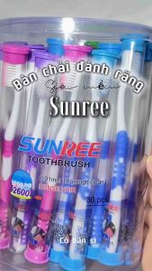 COMBO 10 Cây Bàn Chải Đánh Răng Lông Mềm Sunree – An Toàn Cho Trẻ Em & Người Lớn