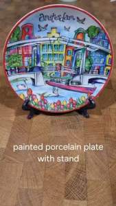 Amsterdam Decorative Plate with Stand 15cm [Direct Import from The Netherlands]