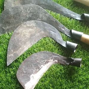 Parang kebun baja asli parang oyos pemotong rumput kebun bahan baja ditempa dan disepuh