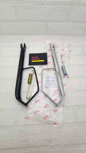 Standar Samping Honda Ring 17 26CM NTH Ori Chrome - Hitam Original NTH