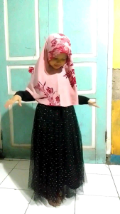 rok tutu full gliter anak untuk anak SD usia 567 tahun