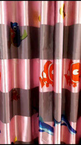 Gorden blackout anak motif ikan Nemo tirai jendela  dan pintu