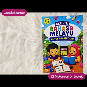 Buku Aktiviti untuk Prasekolah Bahasa Melayu English Matematik Sains - Buku Membaca Kanak Kanak