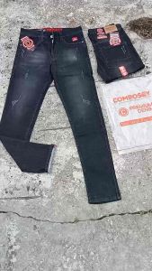 Celana panjang skiny jeans polos black wosh/celana panjang jeans street/celana panjang jeans denmk pria cowok laki laki slimfit pensil murah