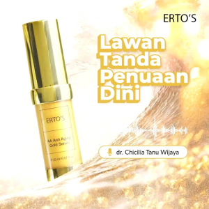 Ertos AA Anti Aging Gold Serum netto 20 ml Ertos Original BPOM - Pengencang kerutan dan garis halus wajah & anti penuaan dini