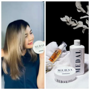 Medal เซรั่มอาร์แกนออยล์ 45ml+ ทรีสเม้นเมดัล มาร์สอะโวคาโดเคราตินฝรั่งเศส 220g แก้ผมเสีย ผมช็อต ผมขาดหลุดร่วง