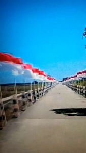 Bendera merah putih ukuran 110x70 per 10-20pcs