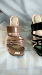 sandal heels 5 cm jelly tali