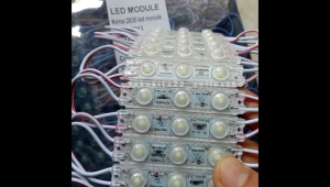 ( 10 pcs ) Lampu led Modul SAMSUNG SASO 3 mata tipis DC 12V 1.5W Putih
