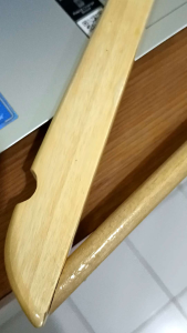 Terlaris!!! Hanger Kayu Palang Natural Dewasa (1 Lusin)