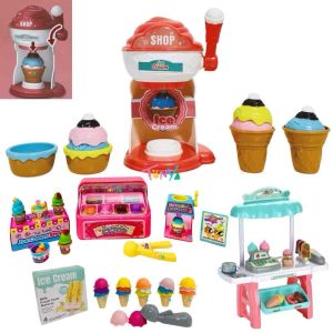 ชุดเครื่องทำไอศครีม กดคัน เพื่อปล่อยไอศครีม ตู้กด 3 แรง พร้อม แคชเชียร์