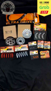 Upgrade CVT Untuk Motor Mio Sporty Mio 5TL Mangkok Pulley MSL Roller dan Van-Belt Kampas Ganda Slider Piece Per CVT Per Sentrik Daytona