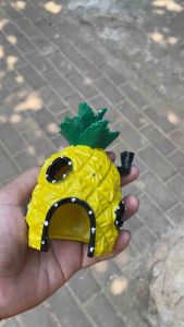 HIASAN AQUARIUM-MINIATUR RUMAH SPONGE BOB-AQUASCAPE-ASESORIS AQUARIUM MINI