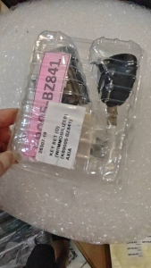 Genuine Perodua Axia Ignition Lock Remote Control Key Set with two black remote keys ignition lock cylinder and electronic module. Made in Thailand.