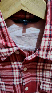 Kemeja Flanel Yevs Original Second Size M
