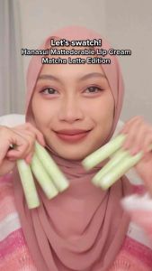 Hanasui Mattedorable Lip Cream Matcha Latte Edition - Lip Cream Matte Tahan Lama