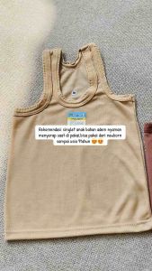 12 PCS SINGLET SERI COKLAT kaos dalam anak coklat / kaos singlet bayi newborn/ kaos dalam singlet anak sekolah /kaos dalam anak perempuan / kaos dalam anak laki laki