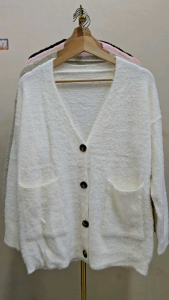 พร้อมส่ง✨ เสื้อกันหนาว Cardigan ขนมิ้ง เสื้อคลุม โอเวอร์ไซส์ [ Puffy Bear Cardigan ] ขนมิ้ง อุ่นๆ นุ่มนิ่ม