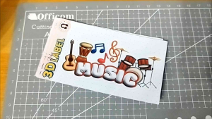 Estudio | 3D Design Subject Label Sticker for notebooks