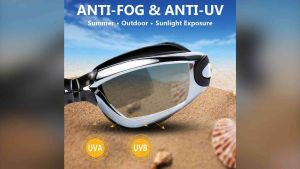 Nearsighted Swim Goggles Shortsighted Swimming Goggles Anti Fog UV Shield Waterproof Diving Glasses with Case